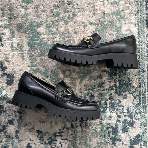 SOLD Nine West Faux Leather Chunky Loafers - Picture 2 of 6